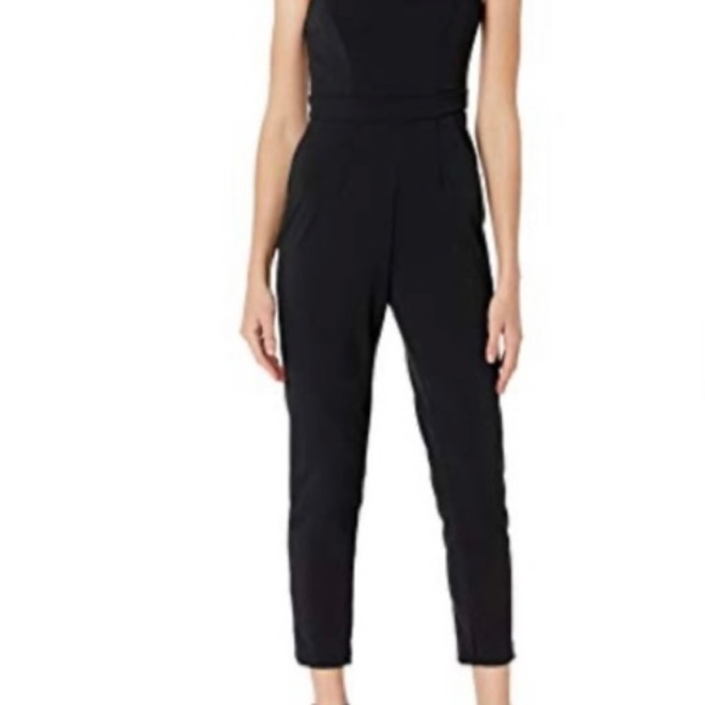 ADRIANNA PAPELL One Shoulder Bow Jumpsuit - Picture 2 of 4